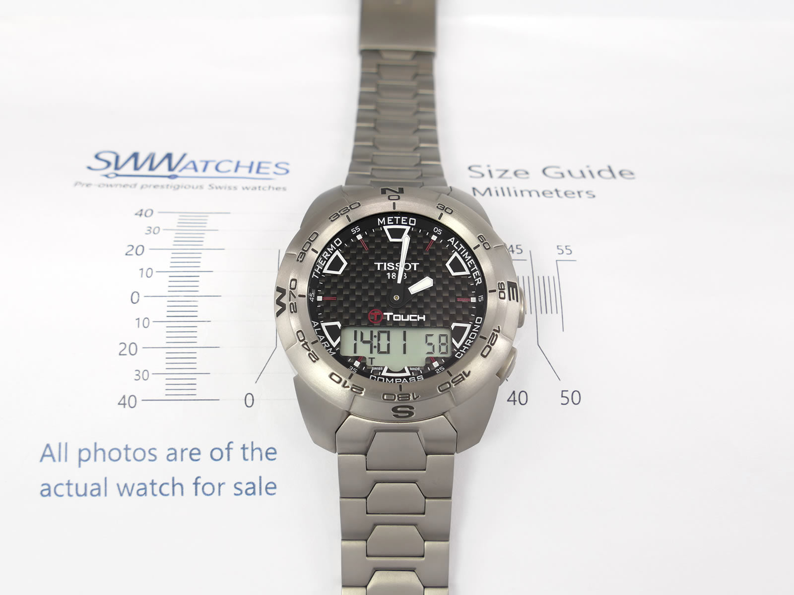 Tissot T-Touch Expert case size 43mm