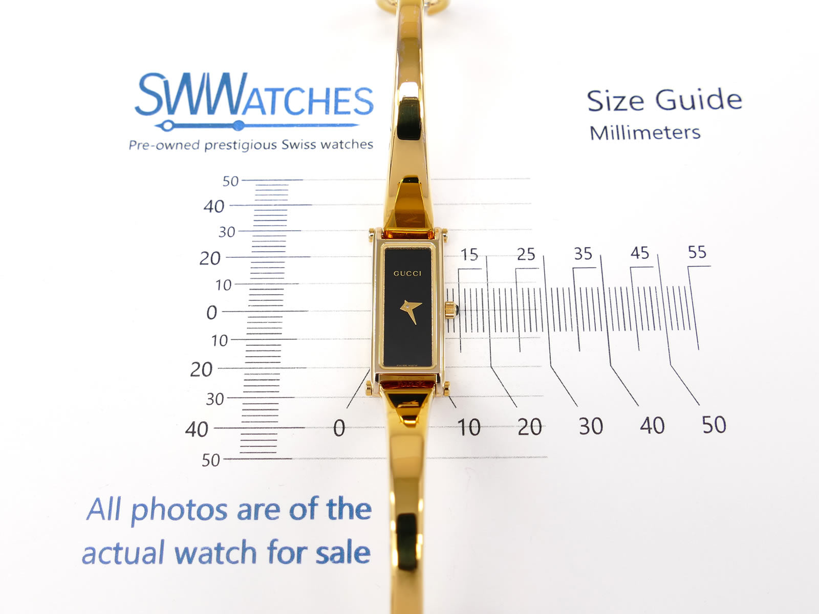 Gucci 1500L case size 12 x 30mm