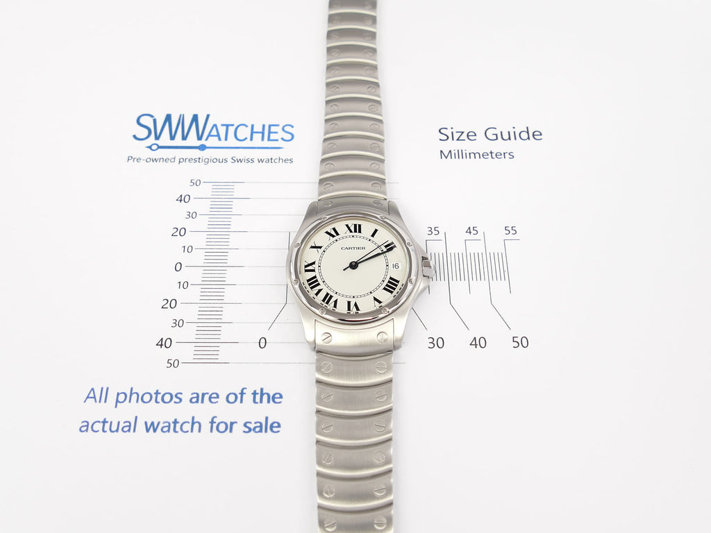Cartier Santos Ronde 33mm case size 1920-1