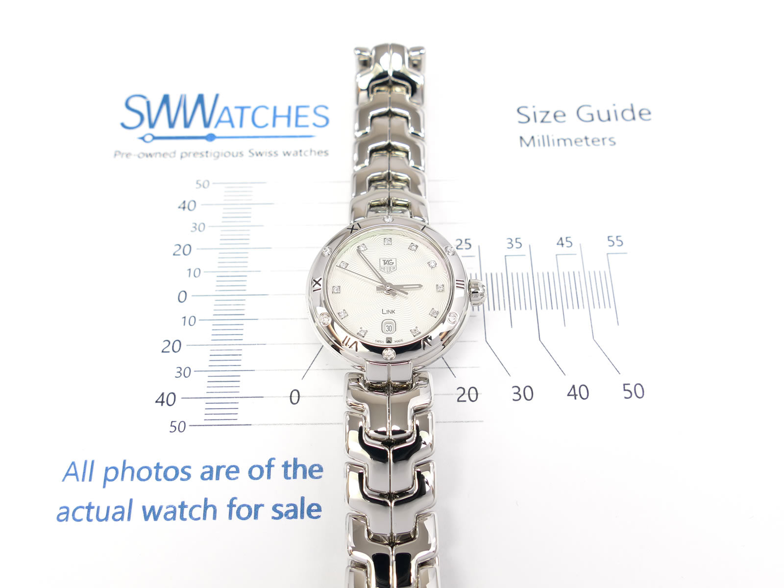 TAG Heuer Link Lady 29mm case size WAT1413