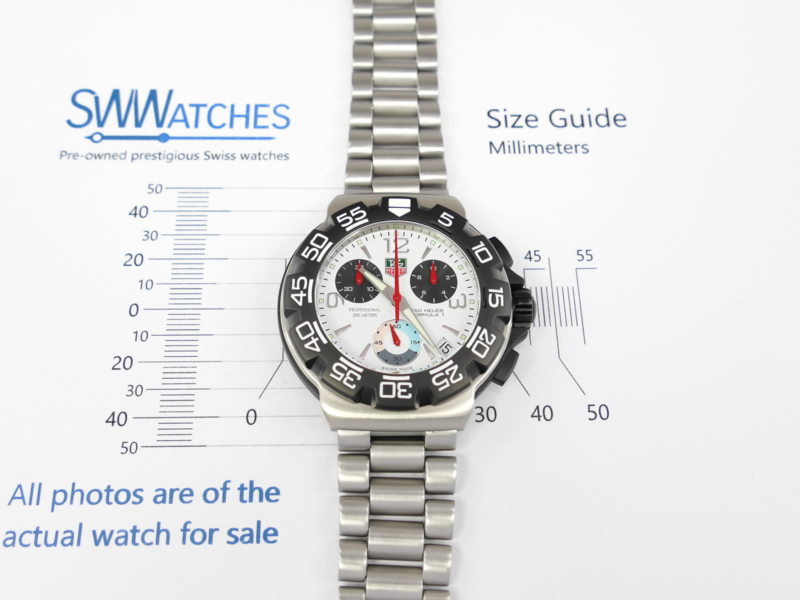 TAG Heuer Formula 1 CAC1111 case size 41mm