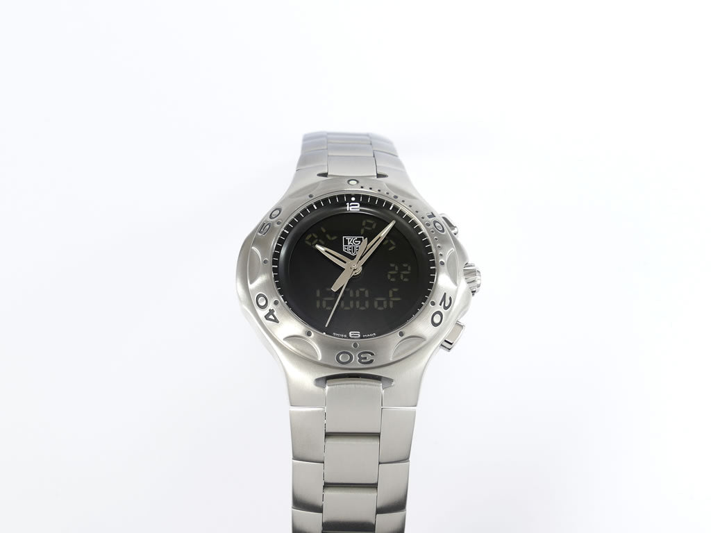 TAG Heuer Kirium F1 Alarm CL111A stainless steel rotating bezel