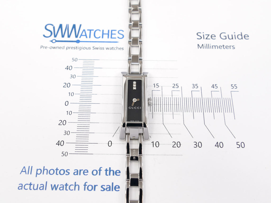 Gucci G-Link 110 case size 14 x 36mm