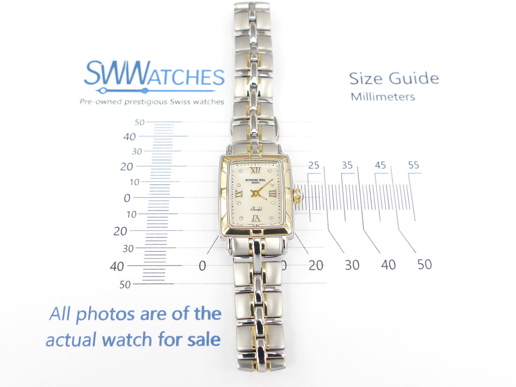 Raymond Weil Parsifal 9740 case size 21 x 32mm