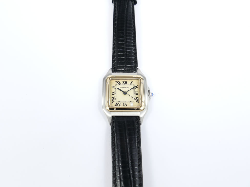 Cartier Panthère 183949 solid gold bezel and Roman Numerals