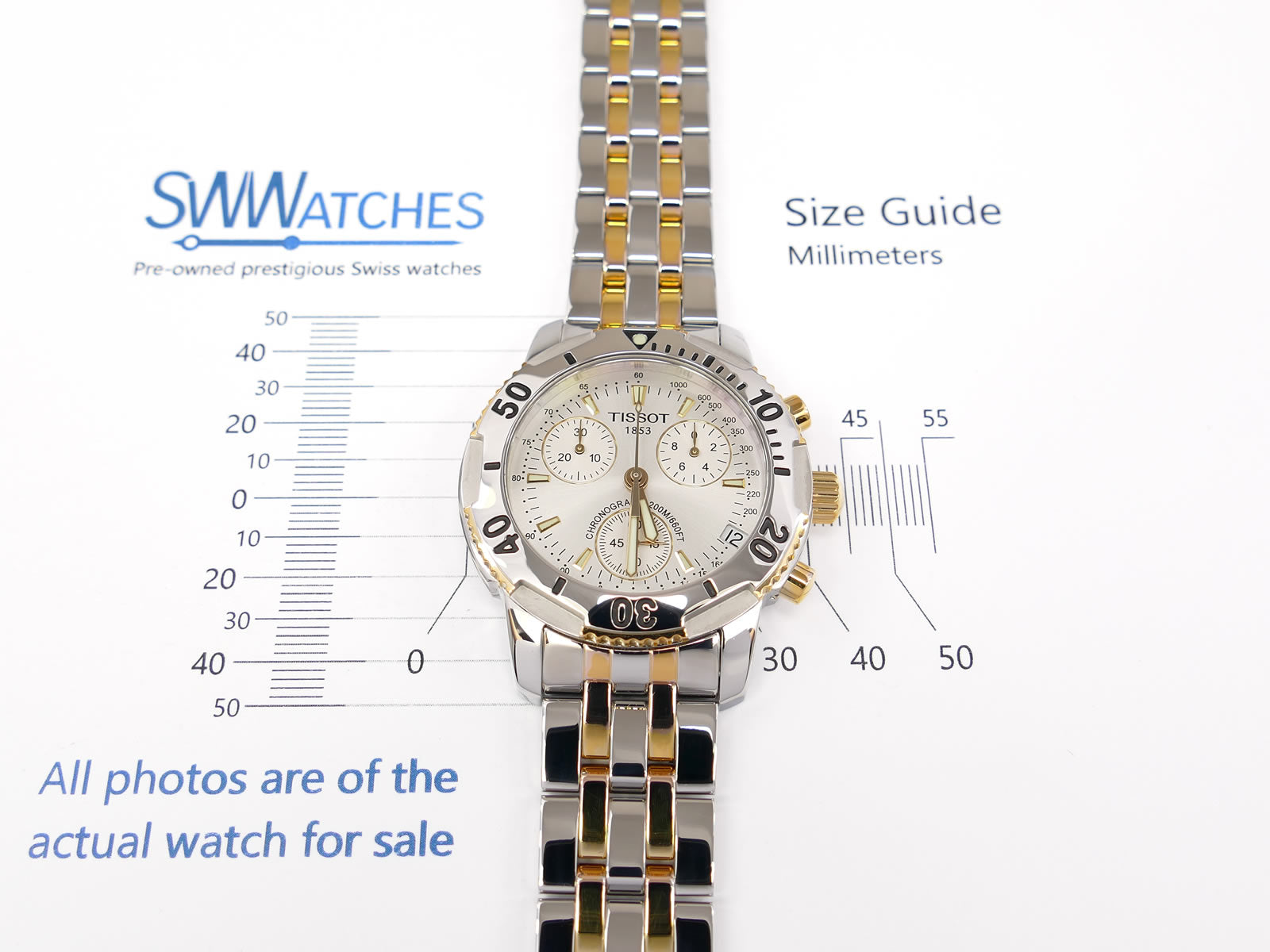 Tissot T-Sport PRS200 case size 39mm