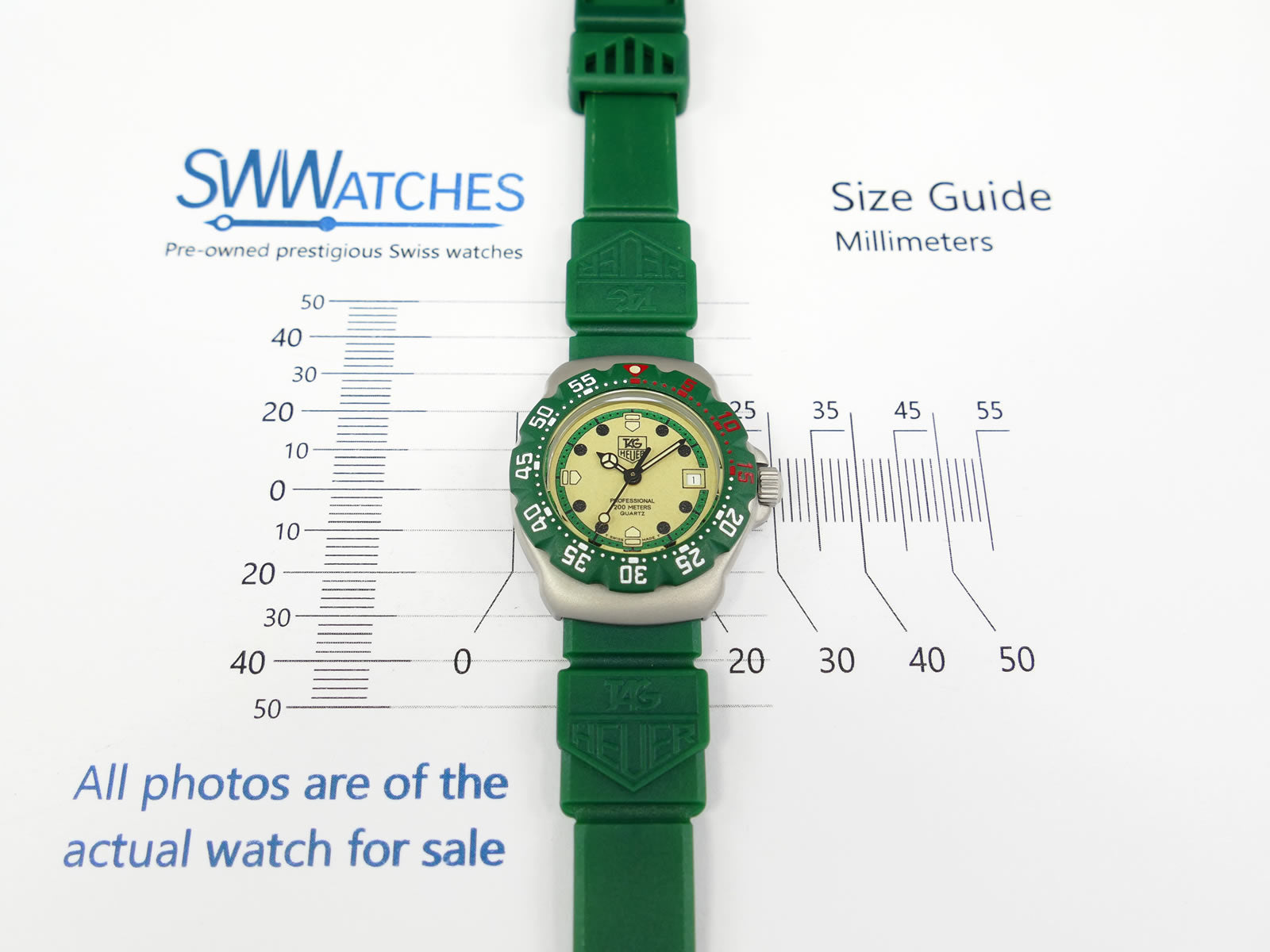 TAG Heuer Formula 1 WA1412 Ladies 29mm case size