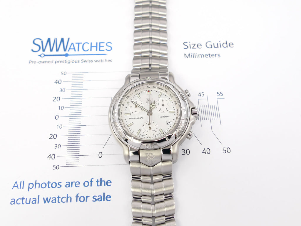 TAG Heuer 6000 Chronograph CH1110-0 case size 40mm