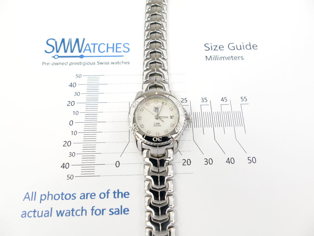 TAG Heuer Link Lady 27mm case size WJ1319-0 