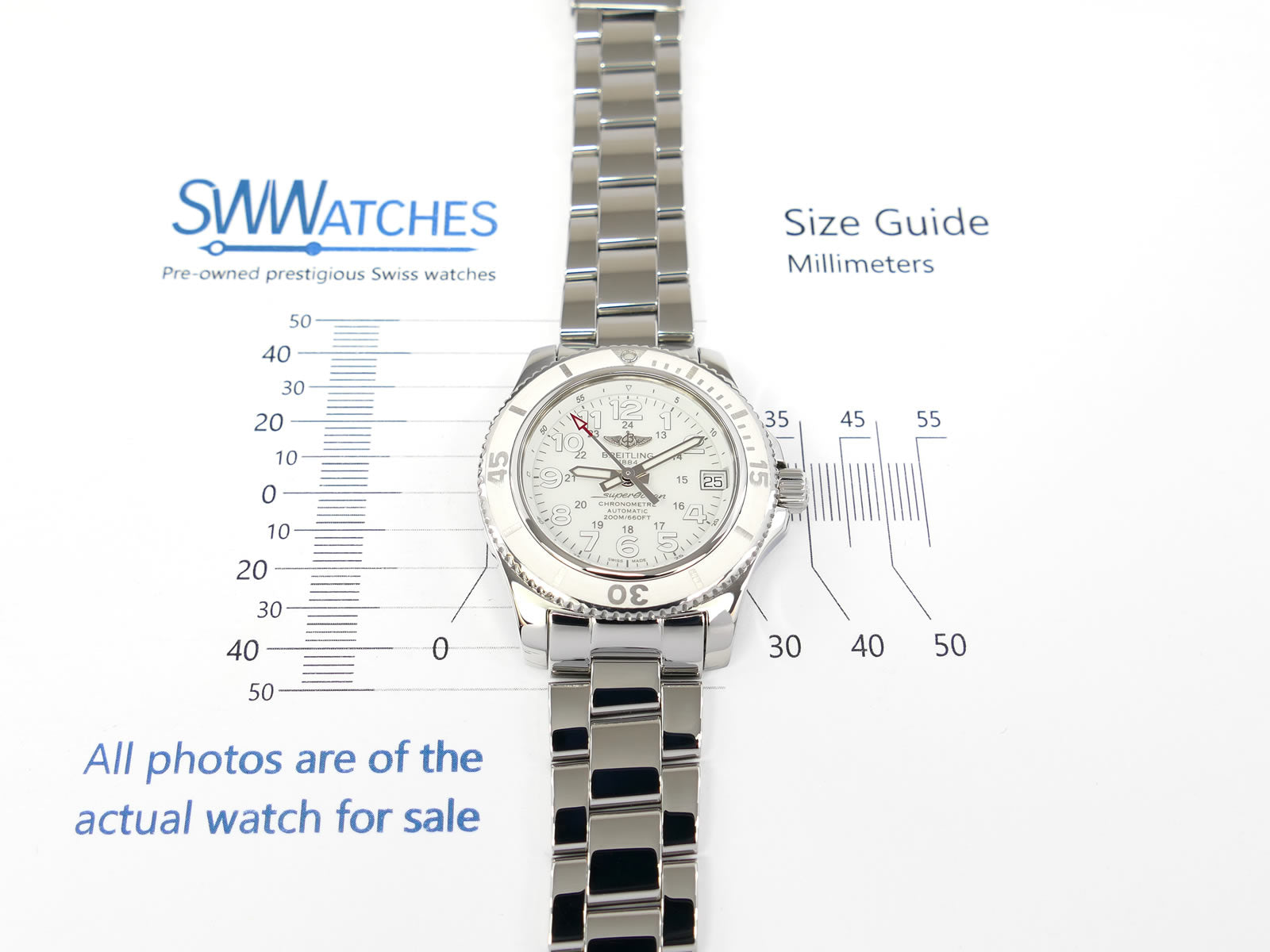 Breitling SuperOcean II case size 36mm A17312