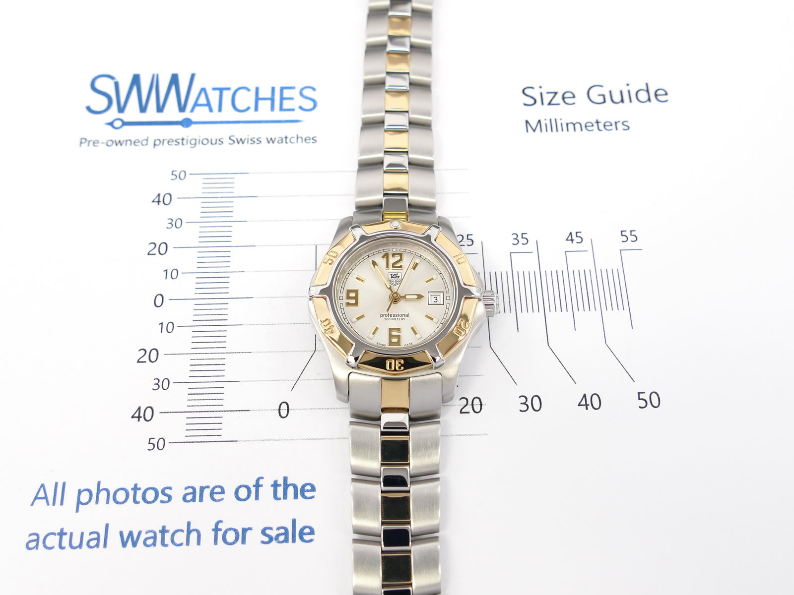 TAG Heuer 2000 Exclusive WN1353-0 Ladies 29mm case size