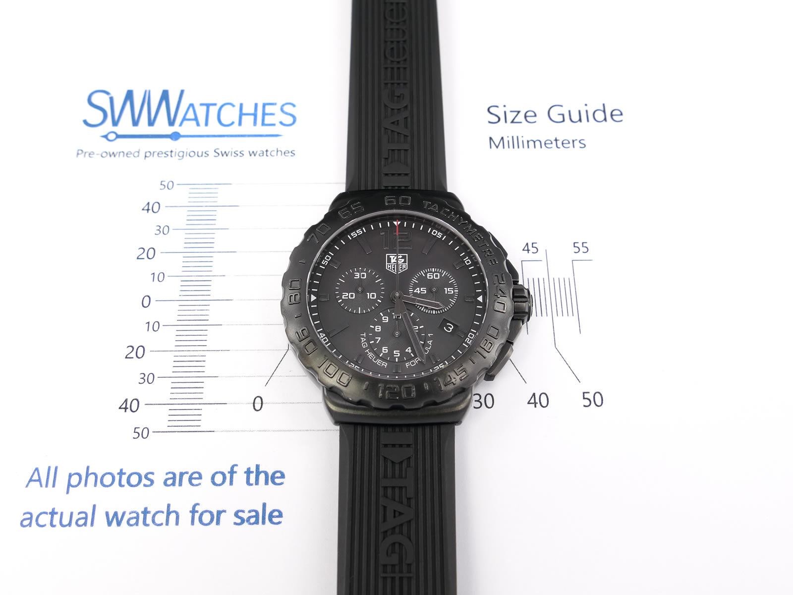 TAG Heuer Formula 1 Chronograph CAU1114 case size 42mm