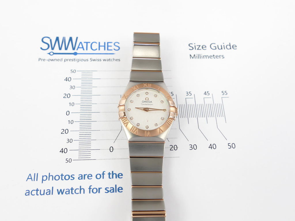Omega Constellation case size 27mm 123.20.27.60.52.002