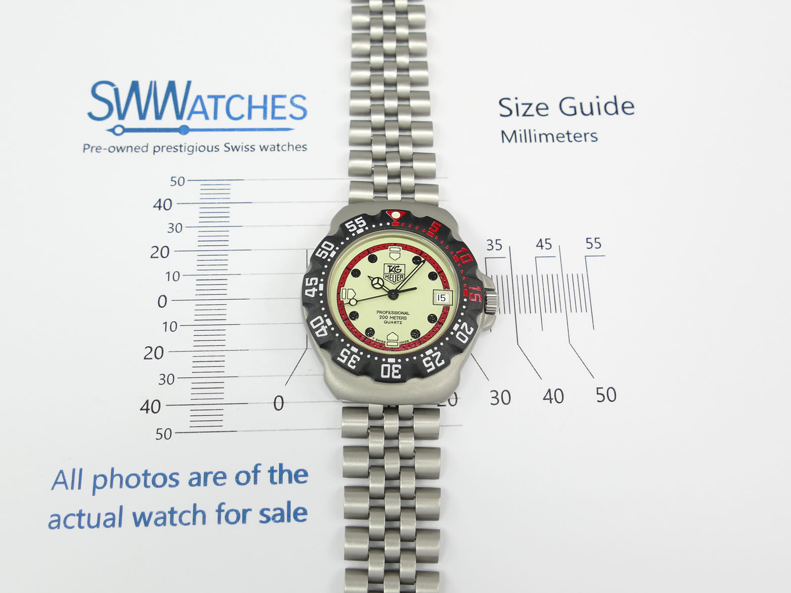 TAG Heuer Formula 1 Luminous Dial Unisex WA1211 Mid size 35mm
