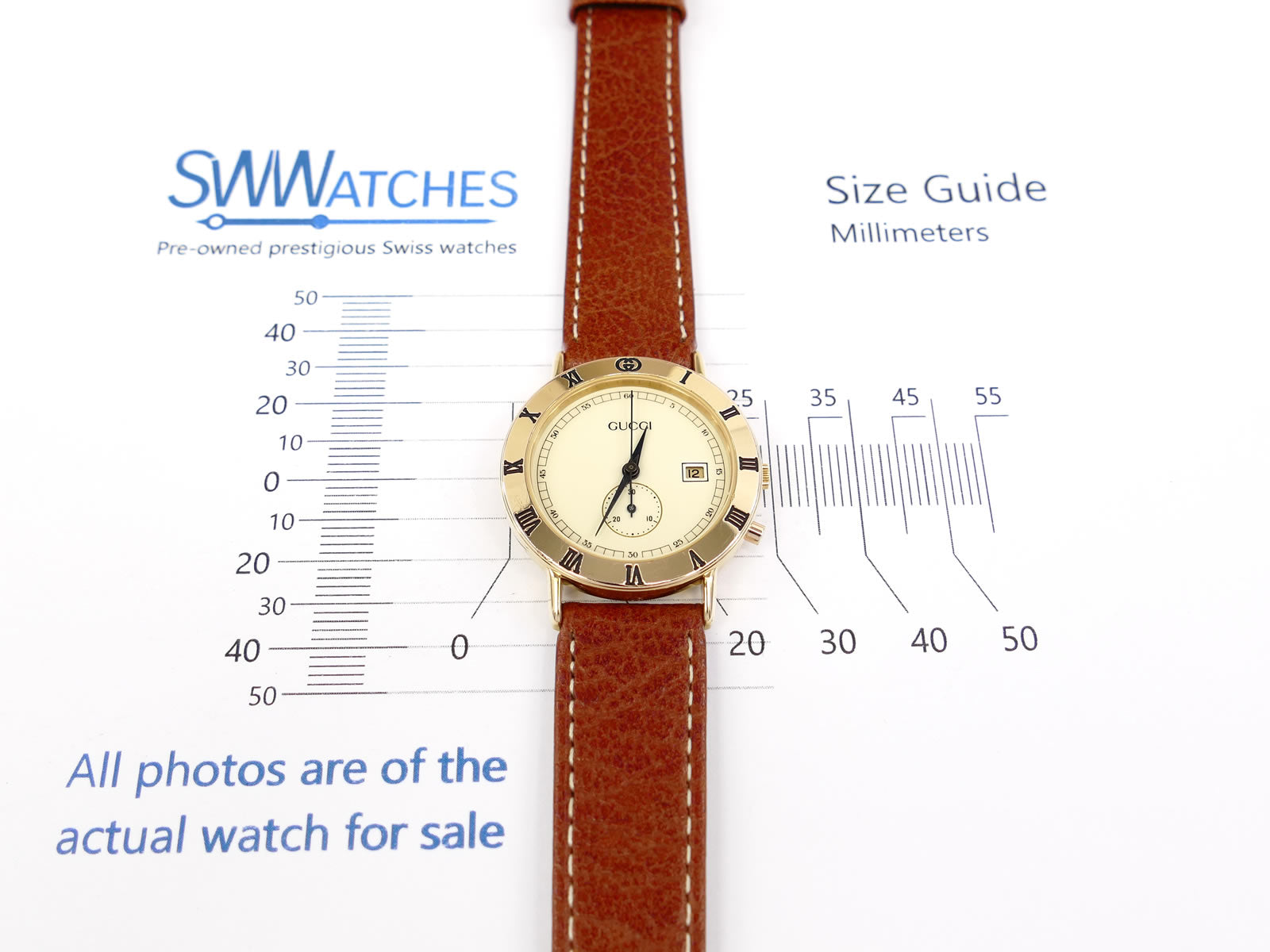 Gucci 3800 Jr case size 29mm