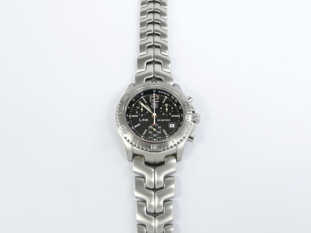 TAG Heuer Link Chronograph Black CT1111.BA0550 front view