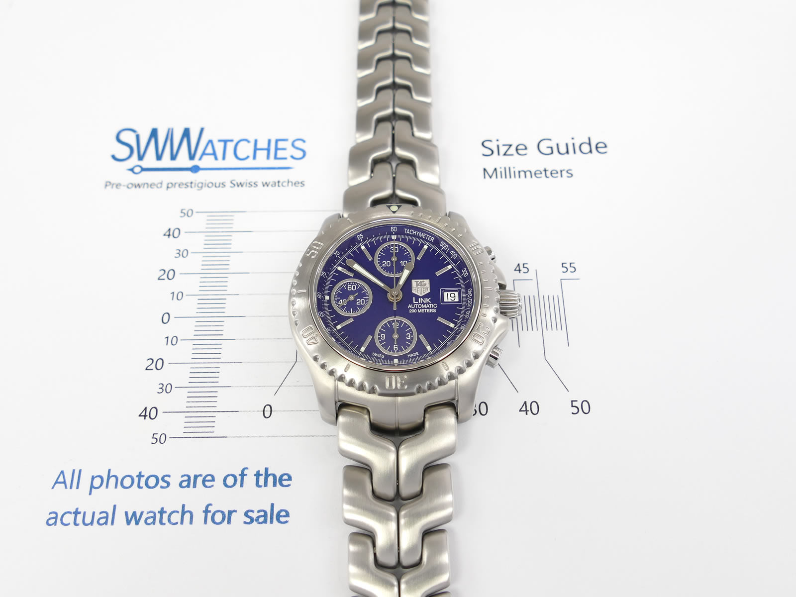 TAG Heuer Link CT2110 case size 41mm