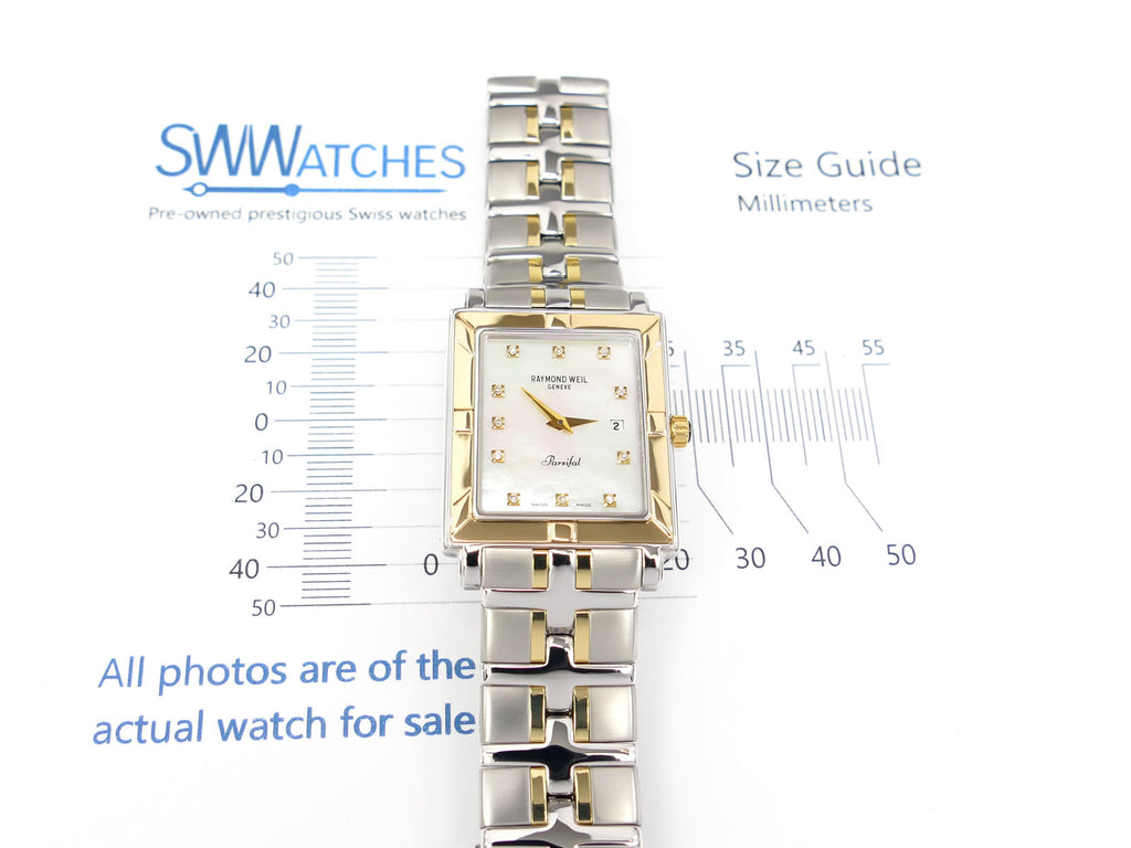 Raymond Weil Parsifal 9330 case size 27 x 40mm