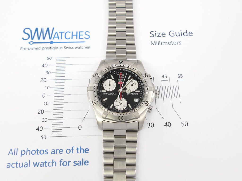 TAG Heuer 2000 CK1110-0 case size 38mm