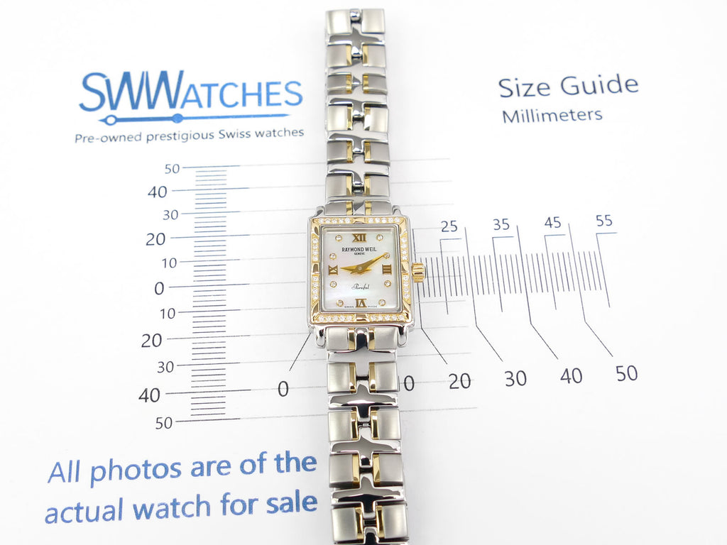 Raymond Weil Parsifal 9630 case size 19 x 22mm