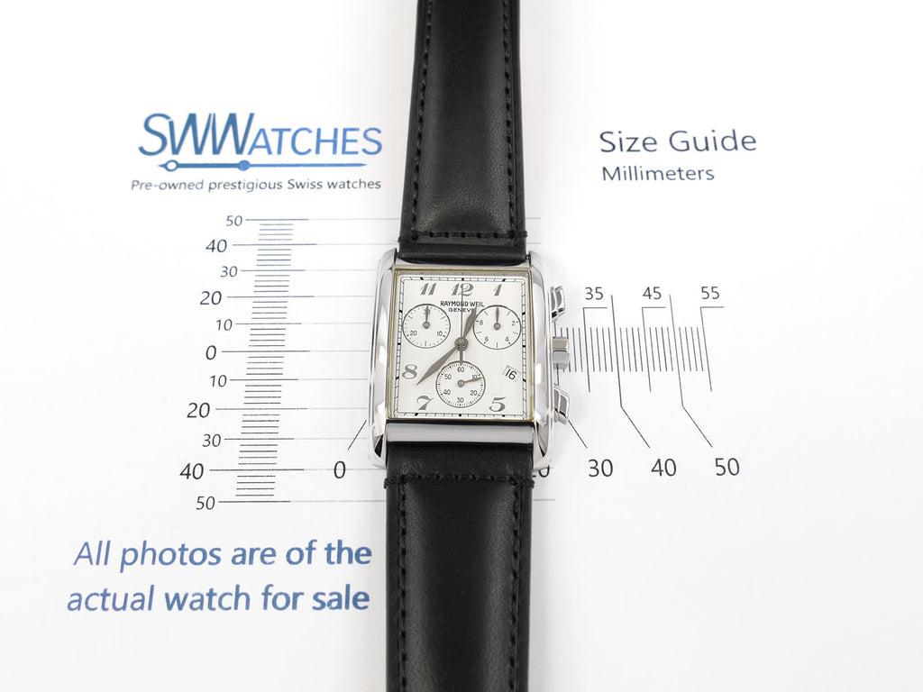 Raymond Weil Don Giovanni 4873 case size 29 x 33mm