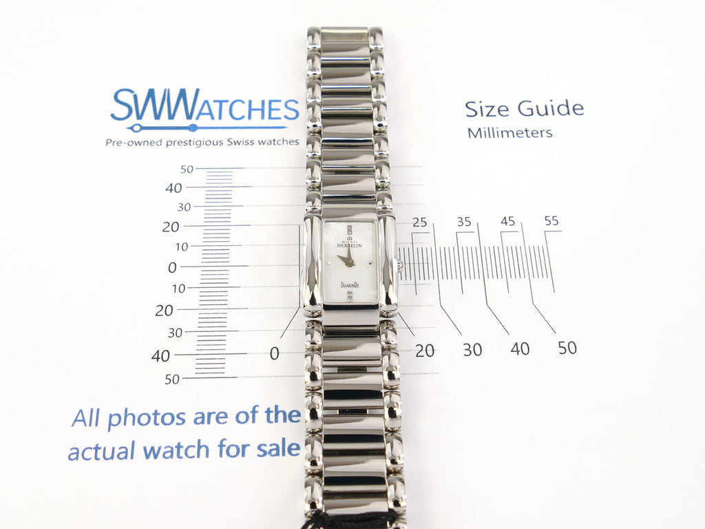 Michel Herbelin Strella 17480/B89 case size 19 x 22mm