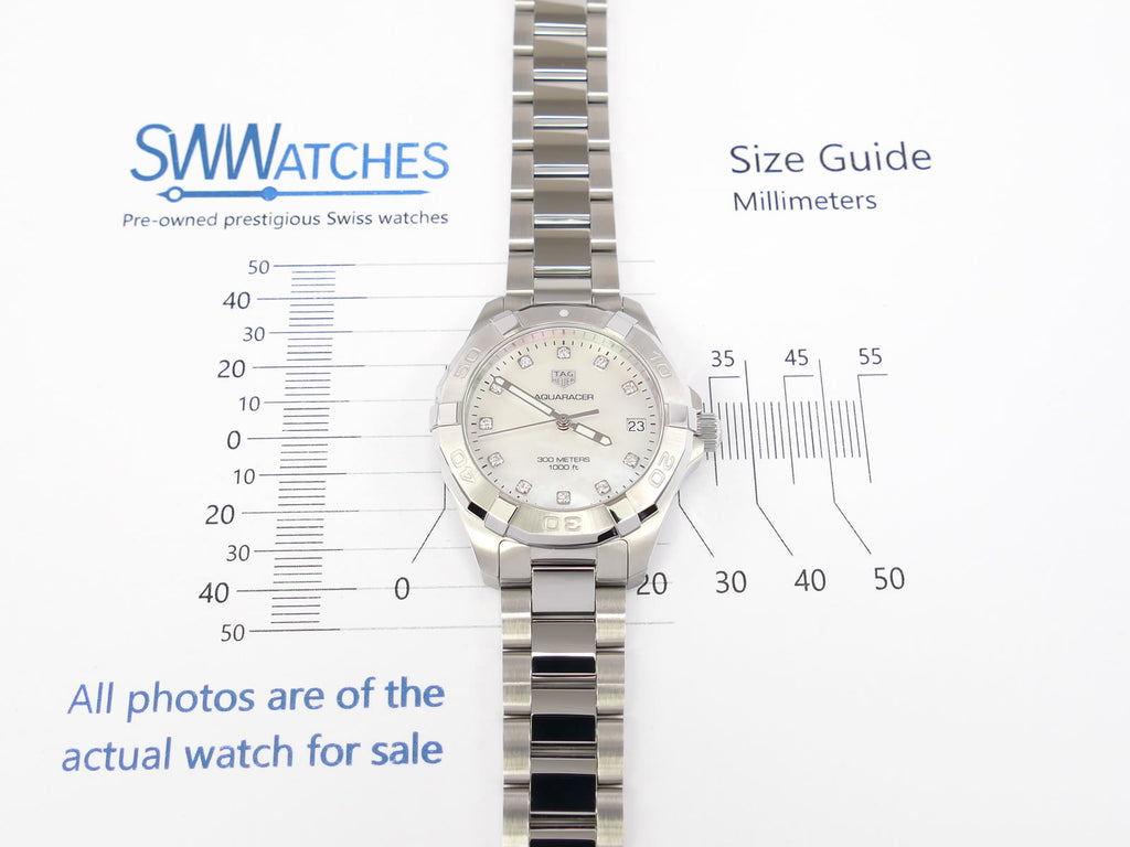 TAG Heuer Aquaracer Ladies 32mm case size WBD1314.BA0740