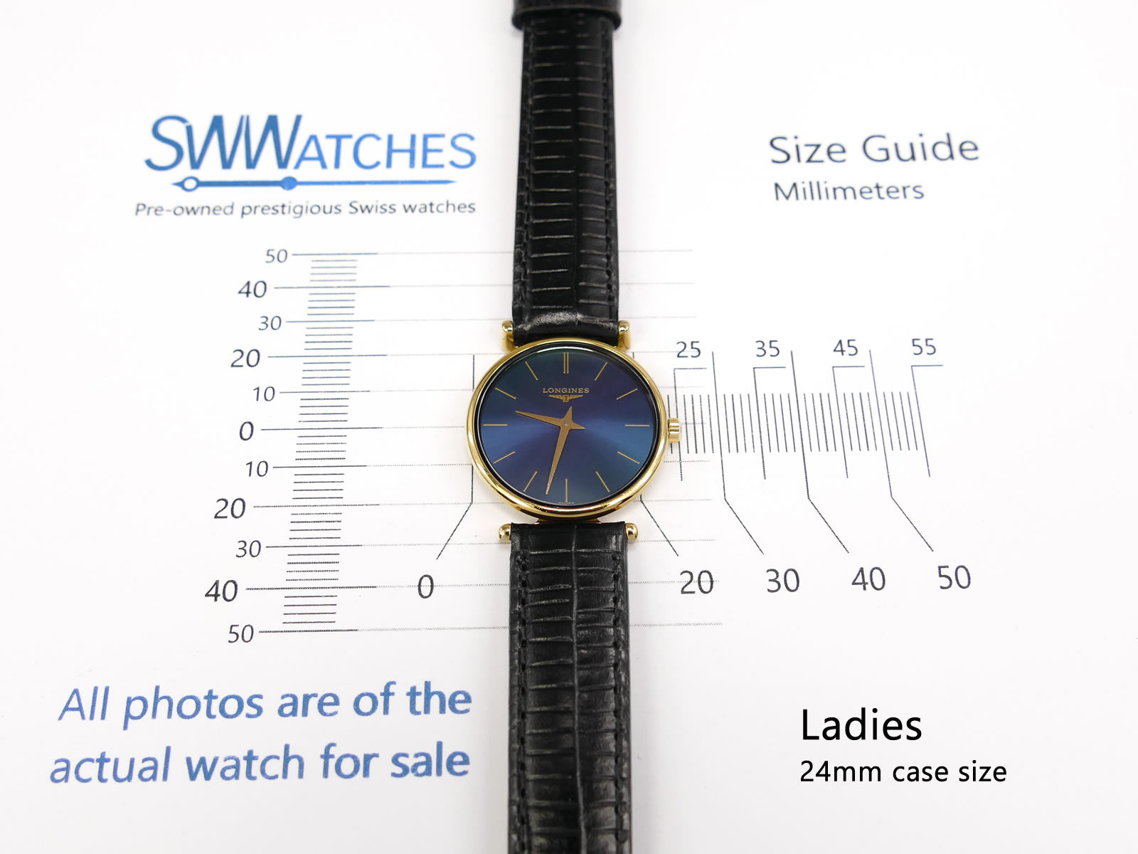 Longines La Grande Classique L4.135.2 ladies 24mm case size