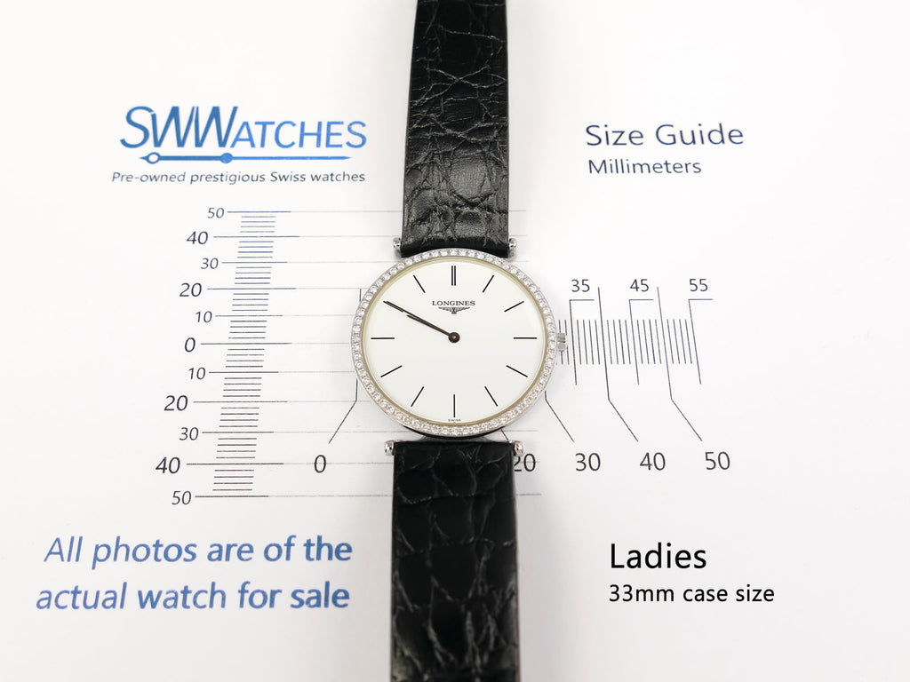 Longines La Grande Classique 33mm case size