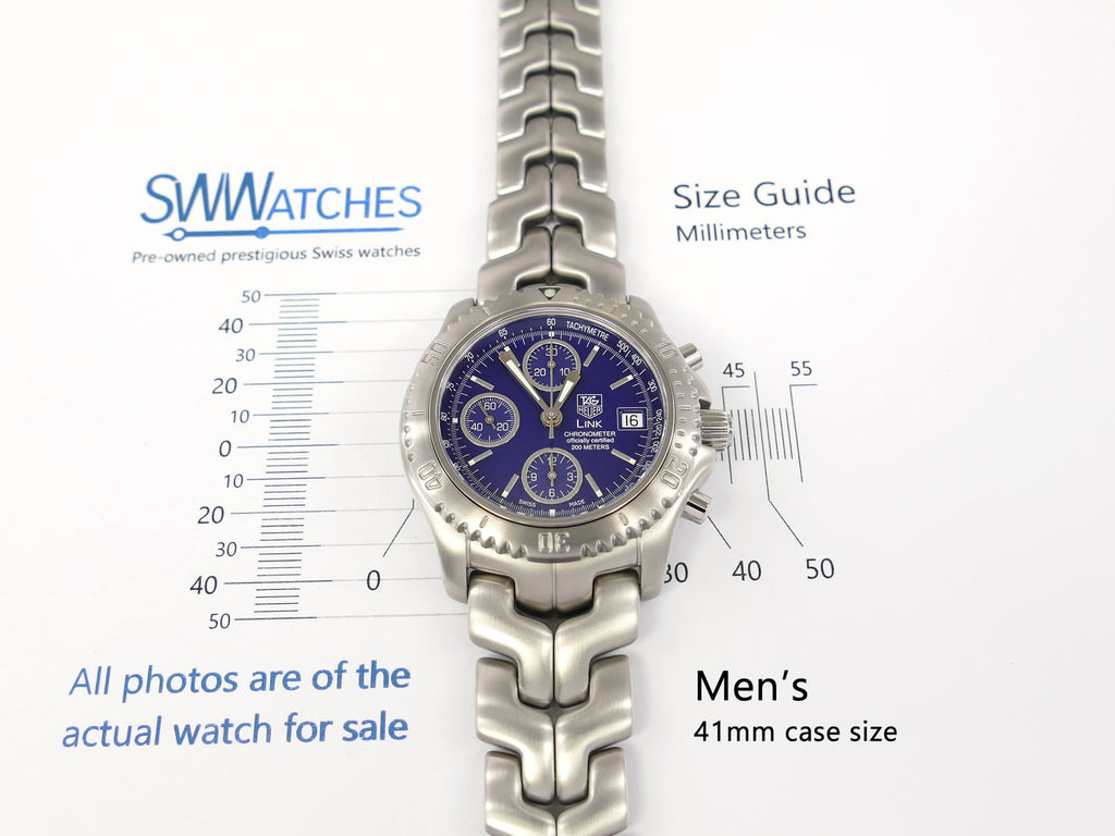 TAG Heuer Link Chronograph CT5110 case size 41mm