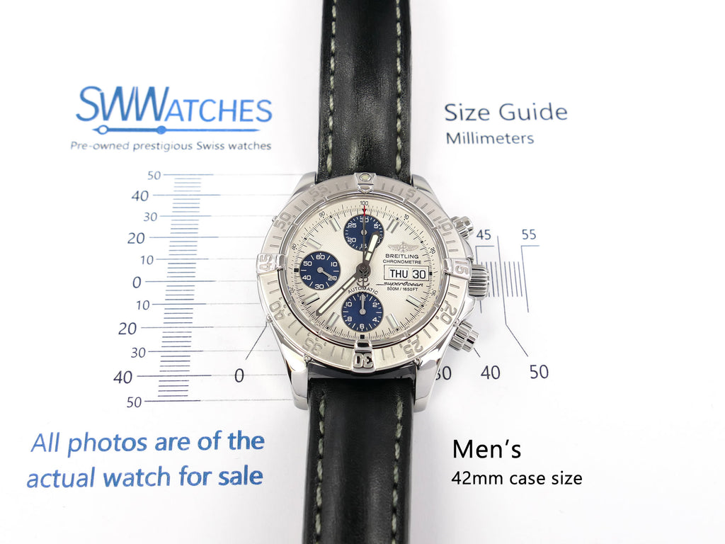 Breitling Superocean Chronograph A13340 men's 42mm case size