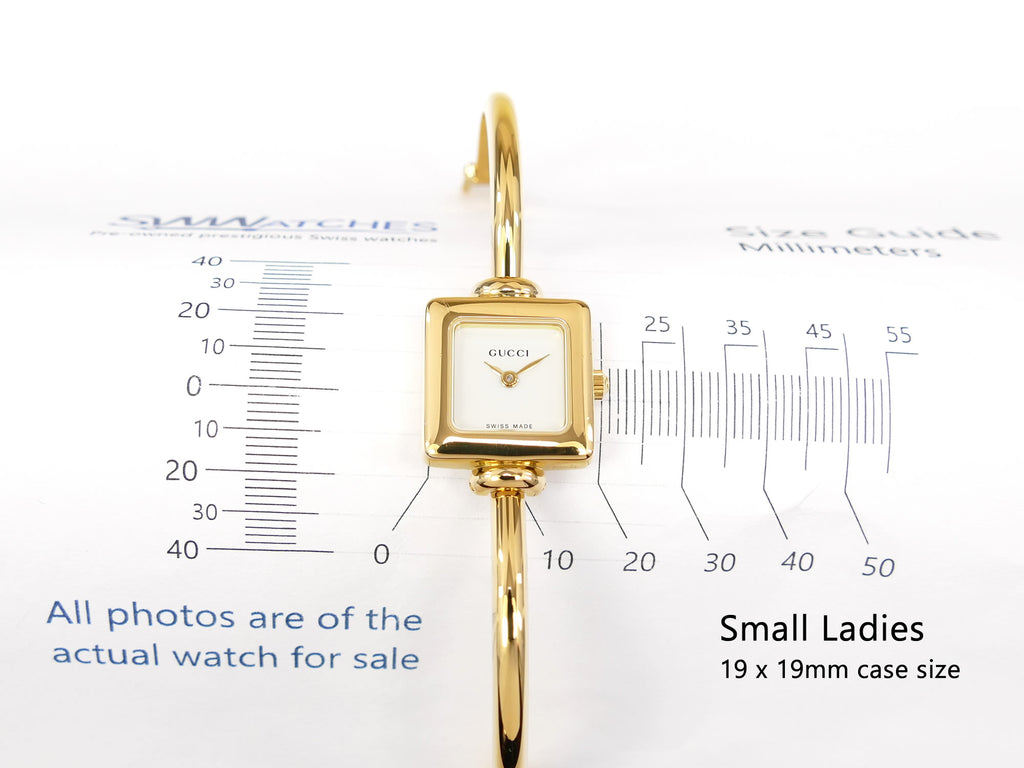 Gucci 1900L small ladies 19 x 19mm square case size