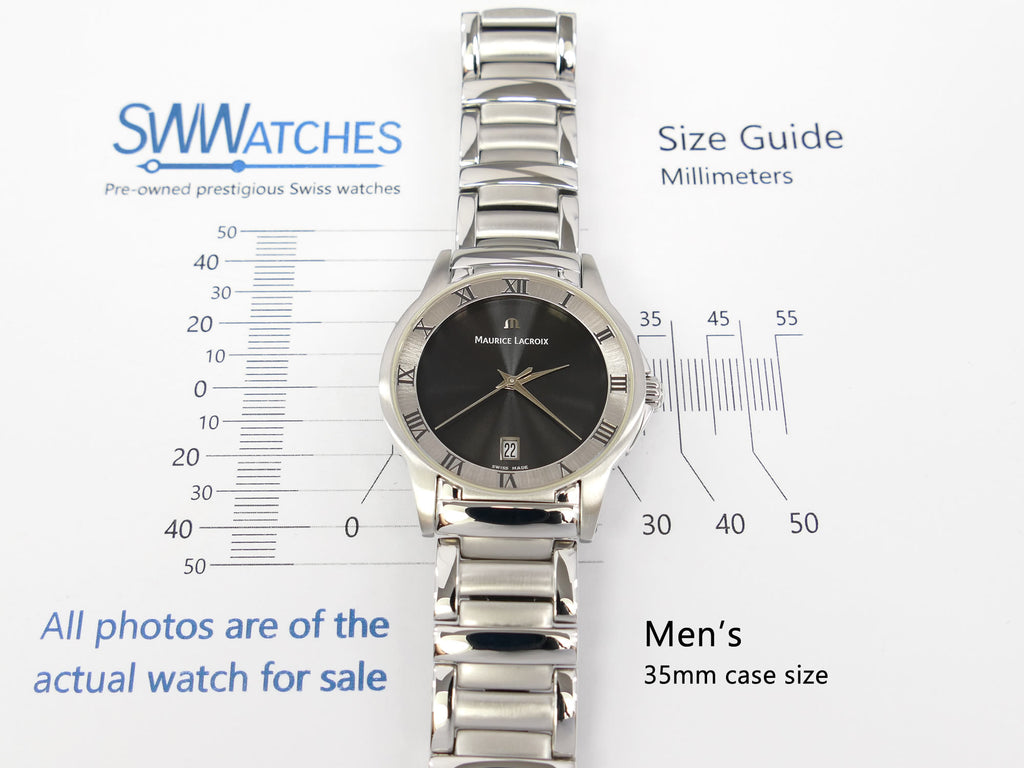 Maurice Lacroix Miros men's 35mm case size