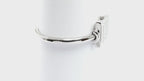 Gucci 1900L Black Dial Ladies 19mm Square Watch on 16.5cm Bangle