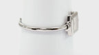 Gucci 1900L Silver Dial Ladies 19mm Square Watch - 16.5cm Bangle