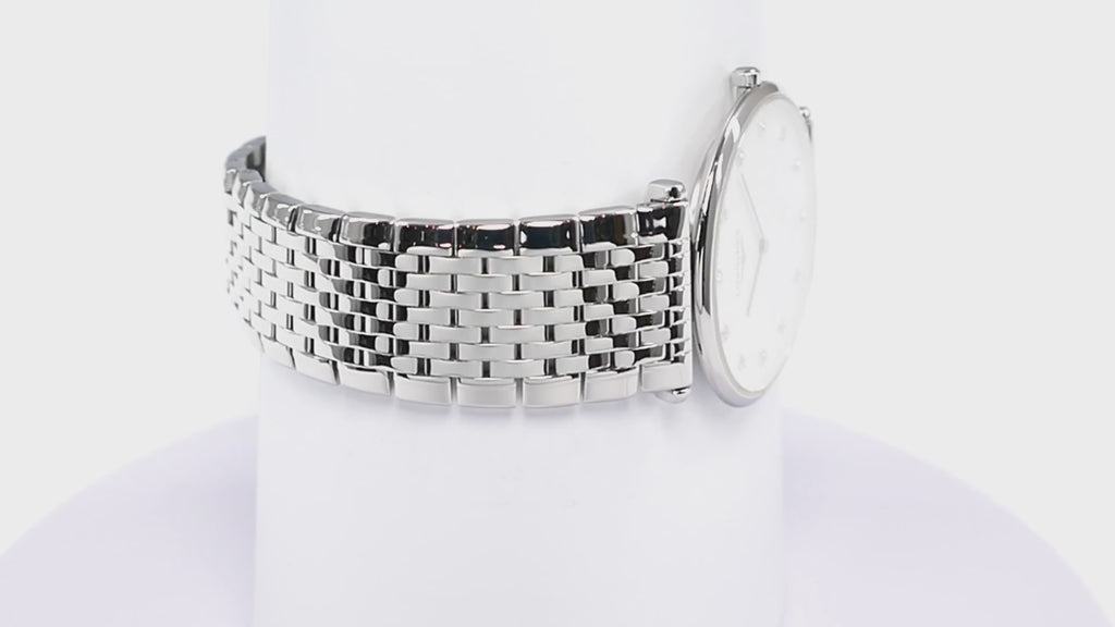 Longines La Grande Classique L4.709.4 White Dial Diamonds Men's 33mm