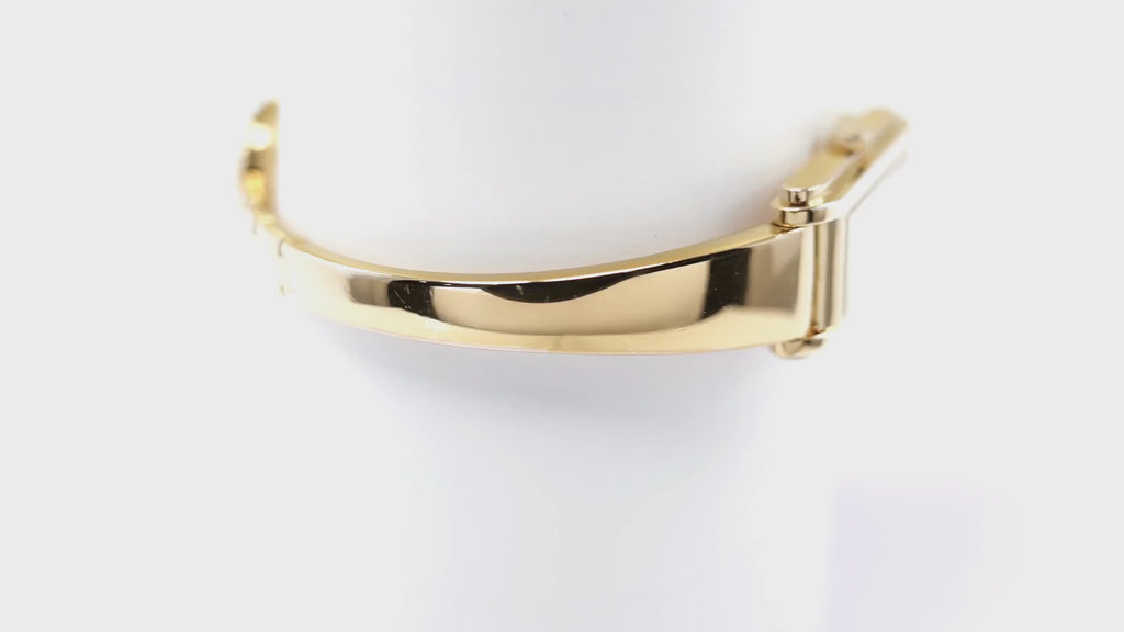 Gucci G-Line 109 White Mother of Pearl Dial 18k Gold Plated YA109525