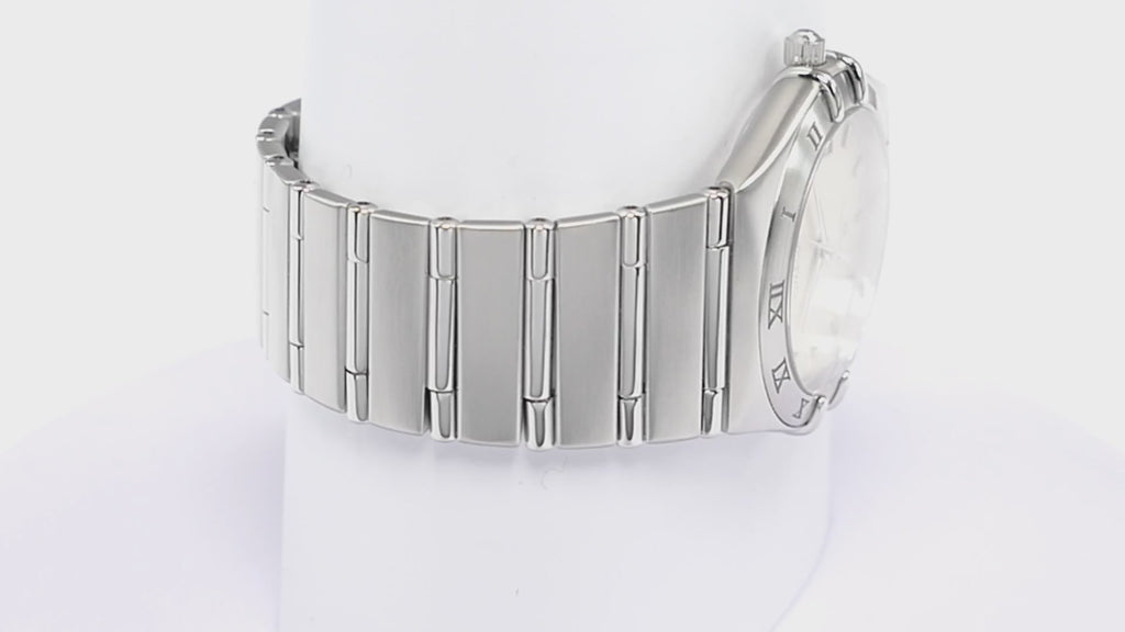 Omega Constellation 1512.30.00 Silver Guilloche Dial Unisex 34mm