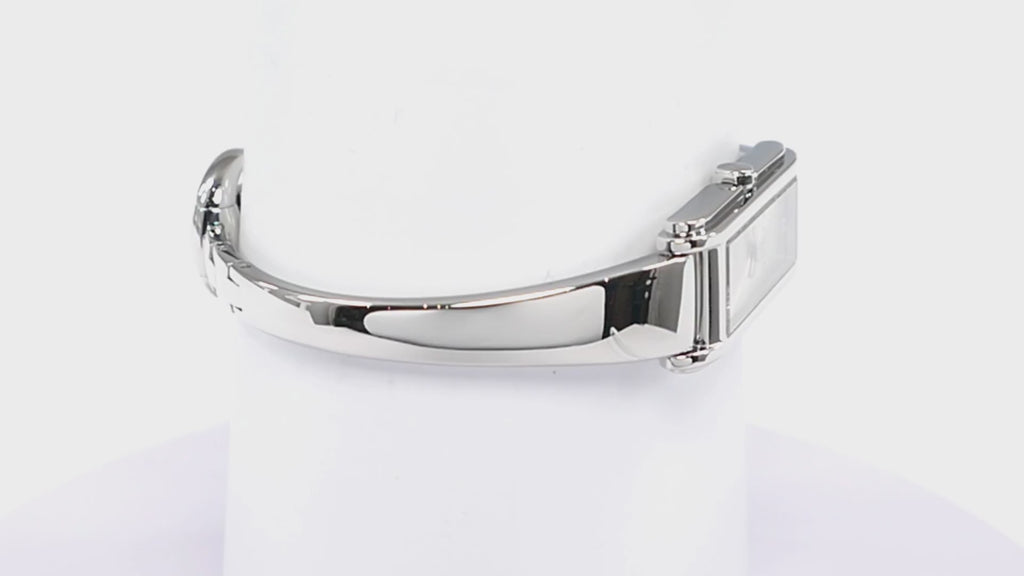 Gucci G-Line 109 Silver Sunburst Dial with 2 Diamonds YA109519