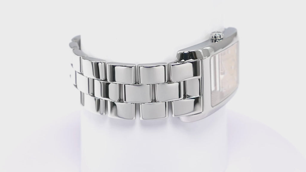 Baume & Mercier Hampton Copper Rectangular Sunburst Dial Men's 24mm