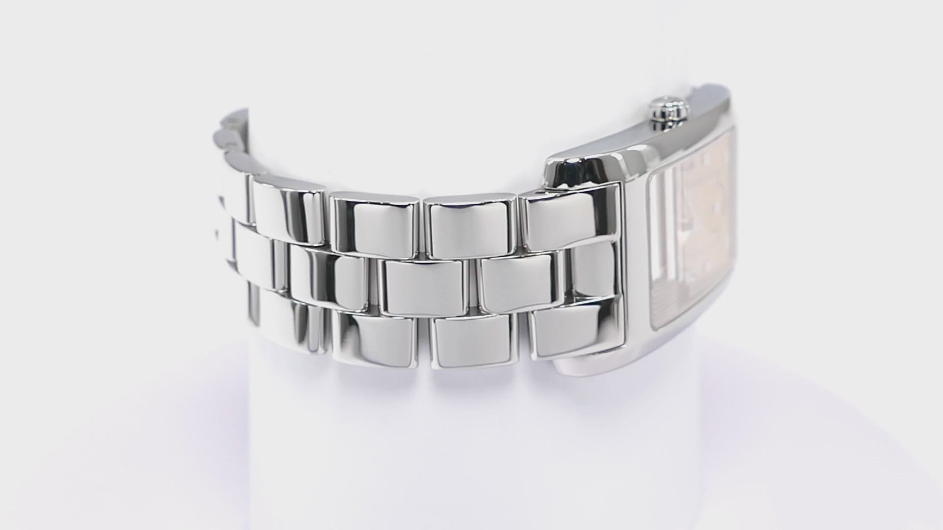 Baume & Mercier Hampton Copper Rectangular Sunburst Dial Men's 24mm