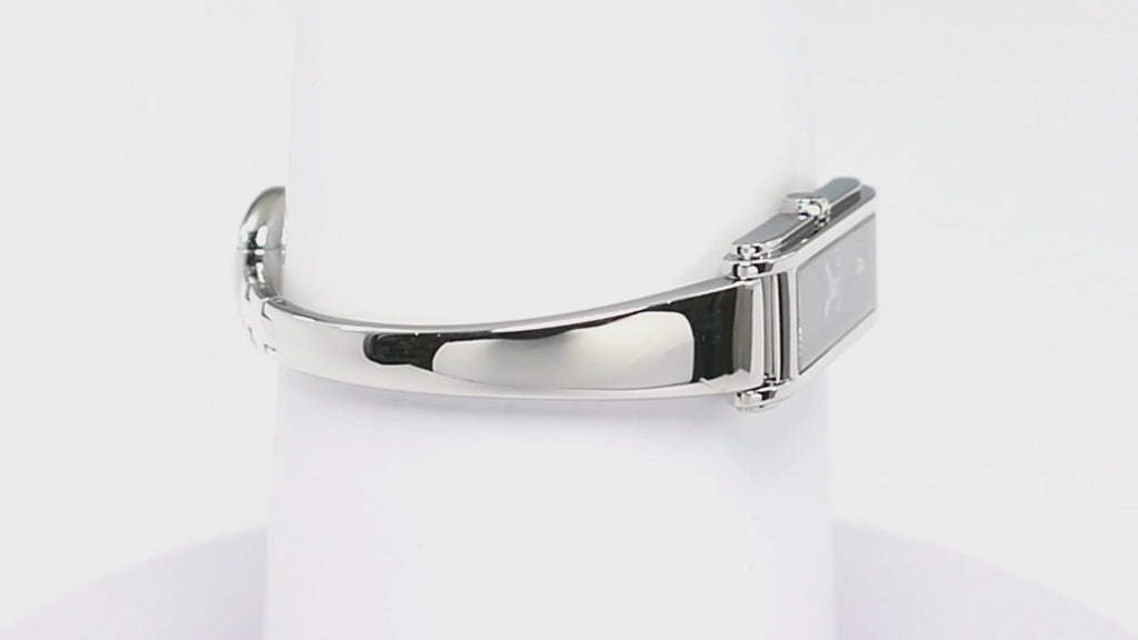 Gucci G-Line 109 Black Rectangular Dial with 2 Diamonds YA109518