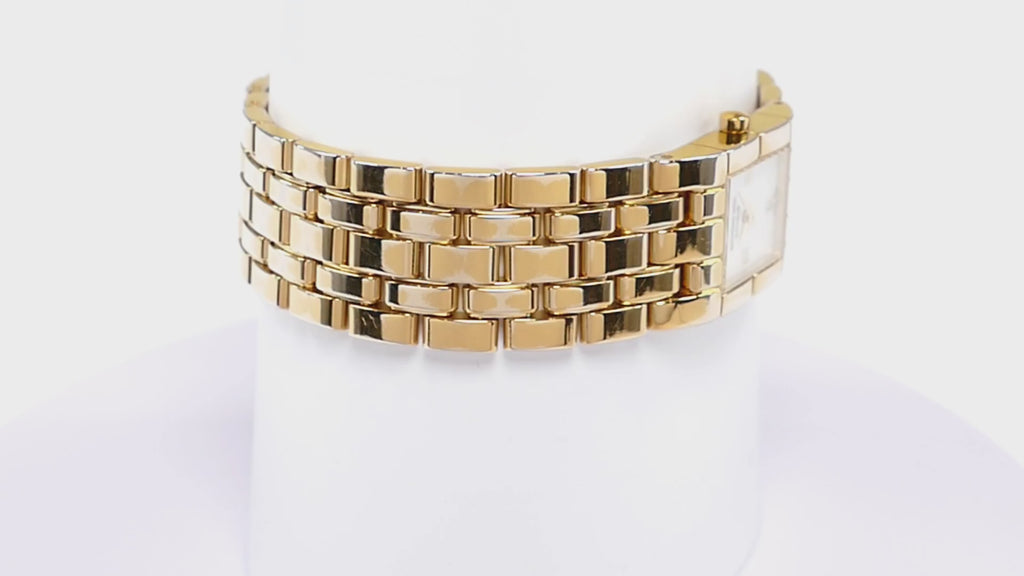 Raymond Weil Tema 5886 White Dial 18k Gold Plated Ladies 17mm