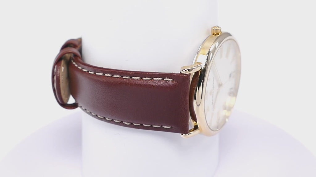 Maurice Lacroix Les Classiques White Roman Dial Men's 37mm 18k Gold Plated