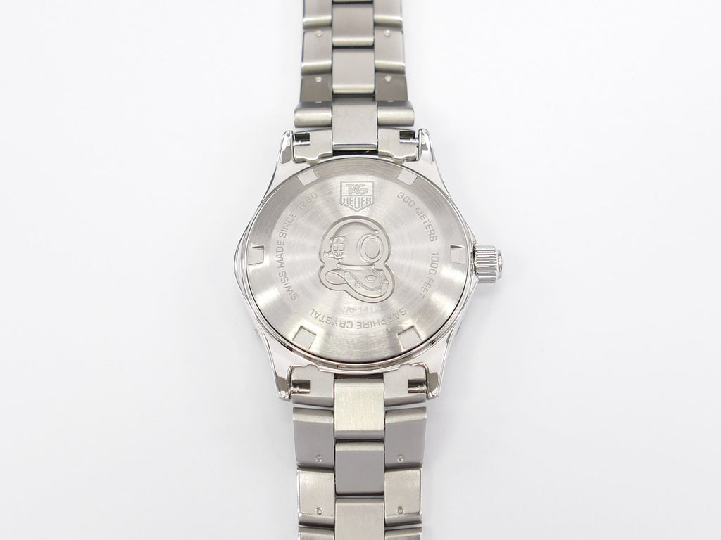 TAG Heuer Aquaracer WAF1412 stainless steel screw down case back