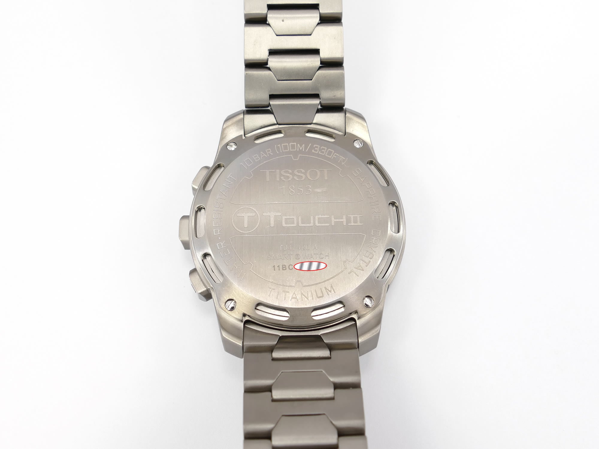 Tissot T-Touch II Titanium case back T047420A