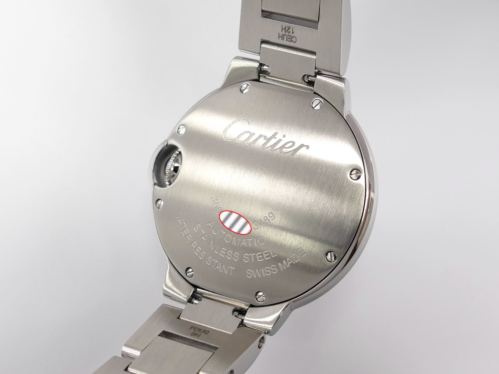 Cartier Ballon Bleu W6920071 Stainless steel case back