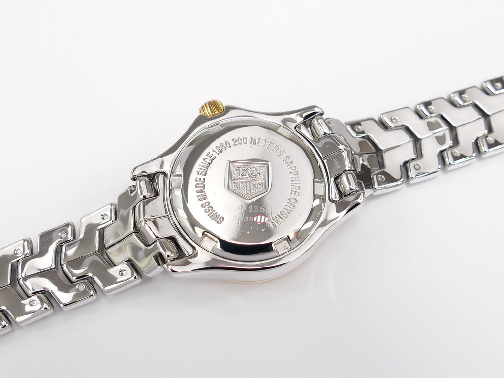 TAG Heuer Link Lady WJF1352 stainless steel screw down case back