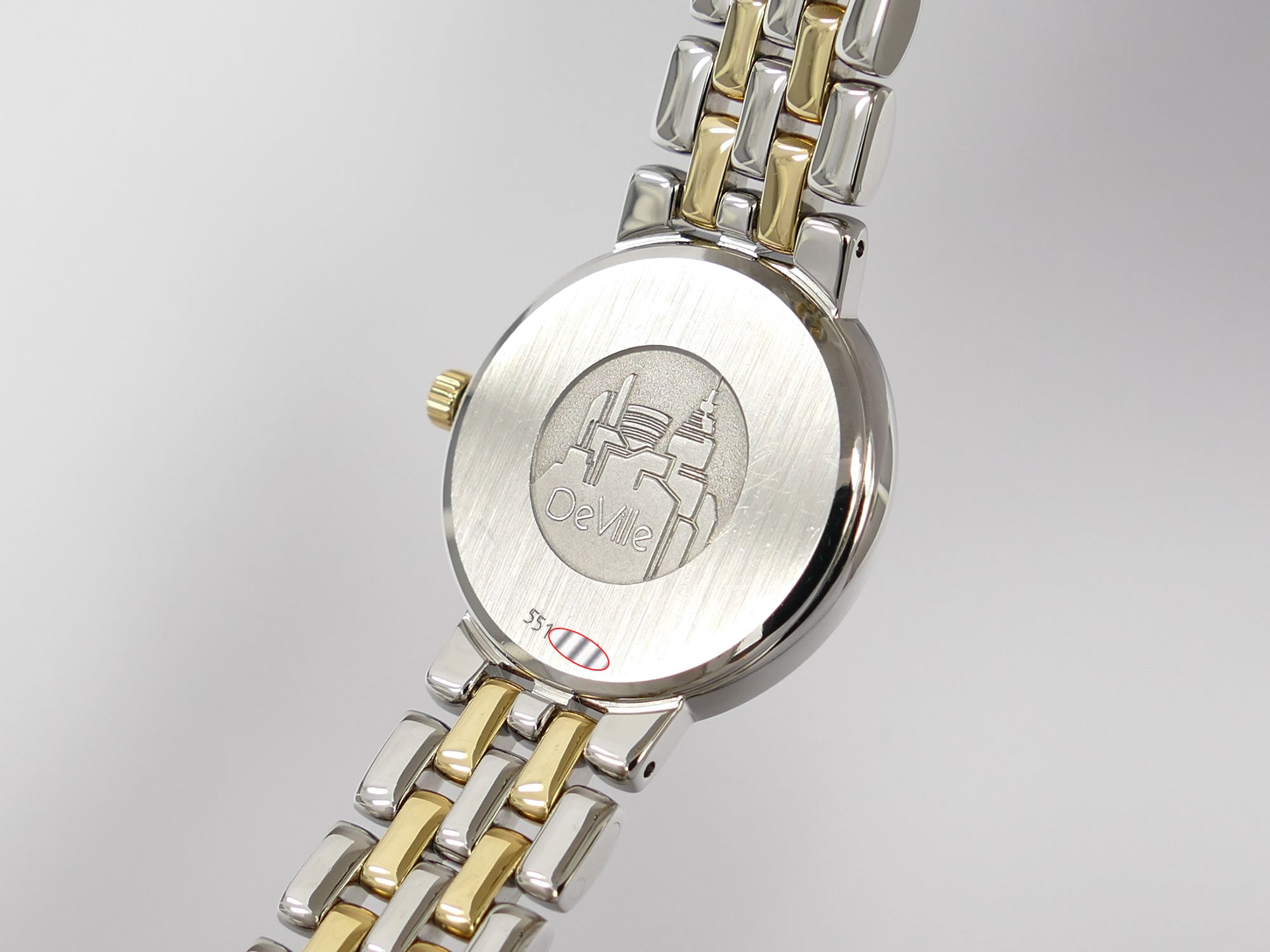 Omega De Ville 7260.83.00 stainless steel case back