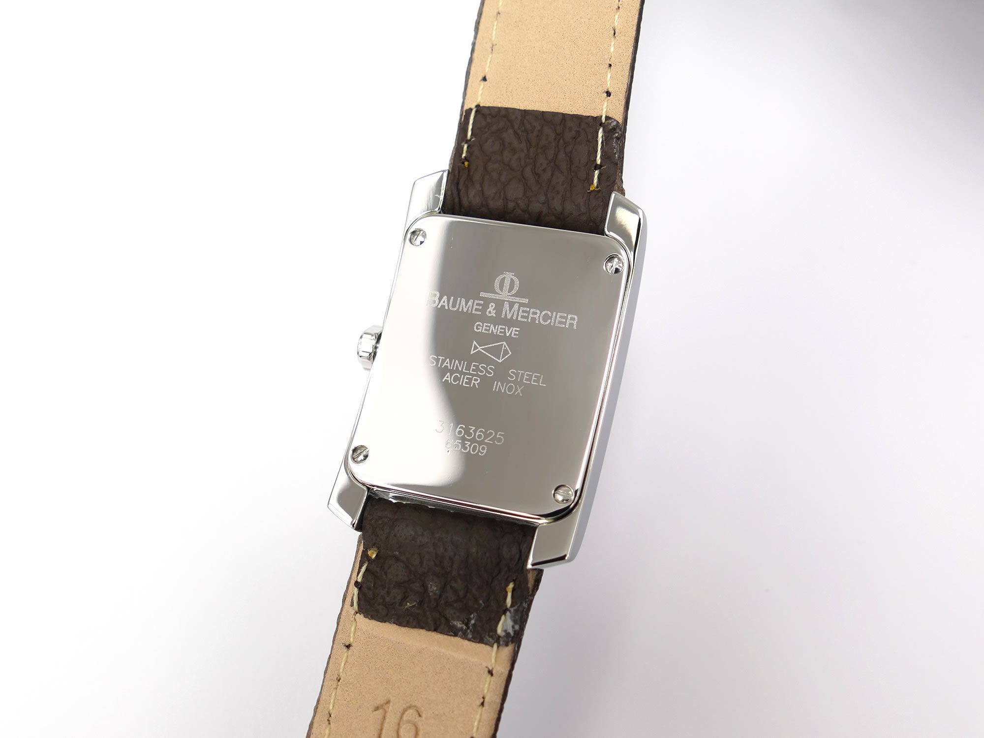 Baume & Mercier Hampton Milleis 65309 Stainless Steel case back